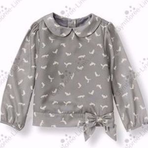 NWT Janie and Jack Festive Fox Shirt